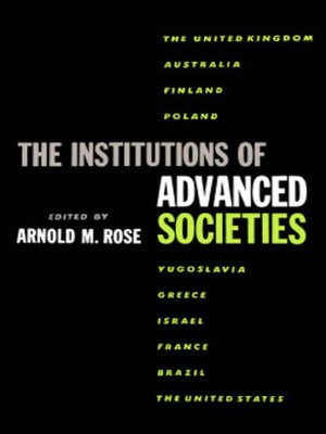 cover image of The Institutions of Advanced Societies